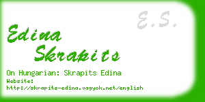 edina skrapits business card